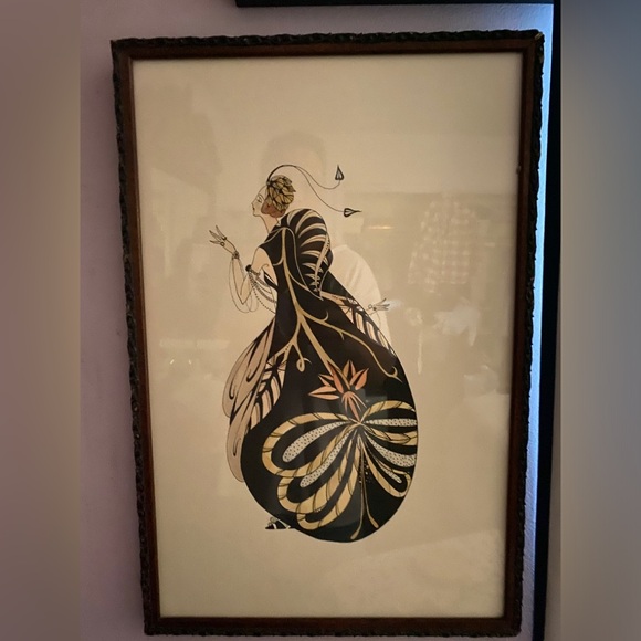 Original Black & White Art Deco Woman Print
Features - on Antique stock - Picture 2 of 2